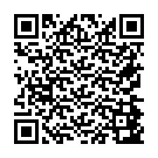 Código QR para número de telefone +26774843032