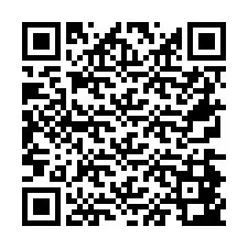 Código QR para número de telefone +26774843040