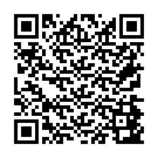 QR код за телефонен номер +26774843041