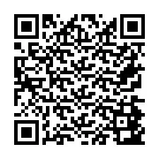 QR код за телефонен номер +26774843045