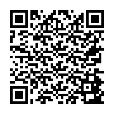 Codice QR per il numero di telefono +26774843048