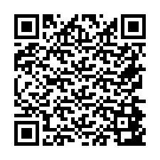 QR Code สำหรับหมายเลขโทรศัพท์ +26774843066