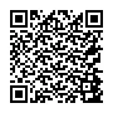 QR-code voor telefoonnummer +26774843070