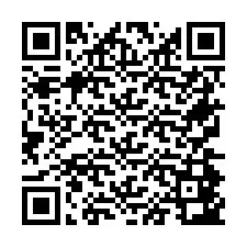 Código QR para número de telefone +26774843072