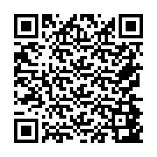 Codice QR per il numero di telefono +26774843073