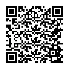 QR Code pour le numéro de téléphone +26774843076