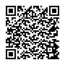 QR Code สำหรับหมายเลขโทรศัพท์ +26774843084