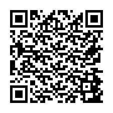 QR Code สำหรับหมายเลขโทรศัพท์ +26774843086