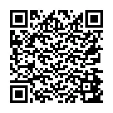 Código QR para número de teléfono +26774843088