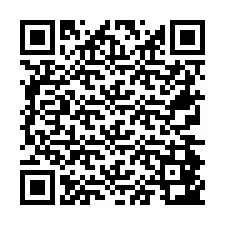 Codice QR per il numero di telefono +26774843090