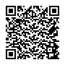 QR Code pour le numéro de téléphone +26774843097