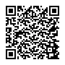 QR Code pour le numéro de téléphone +26774843098