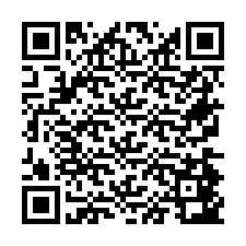 QR Code pour le numéro de téléphone +26774843112