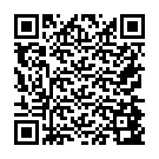 Codice QR per il numero di telefono +26774843135