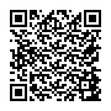 QR-code voor telefoonnummer +26774843136