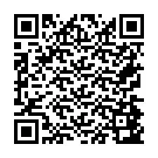 QR-code voor telefoonnummer +26774843155