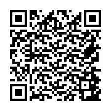 Código QR para número de telefone +26774843167