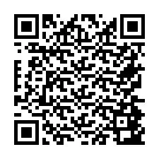 Codice QR per il numero di telefono +26774843176