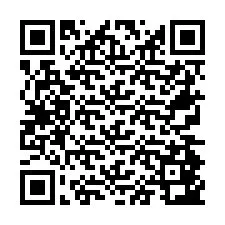 QR-code voor telefoonnummer +26774843190