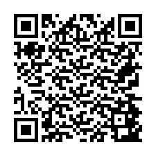 QR-code voor telefoonnummer +26774843195