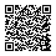 Código QR para número de telefone +26774843209