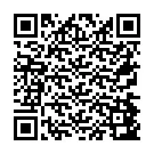 QR код за телефонен номер +26774843210