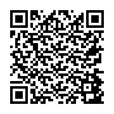 Codice QR per il numero di telefono +26774843214