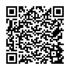 Código QR para número de teléfono +26774843227