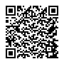 QR Code สำหรับหมายเลขโทรศัพท์ +26774843237