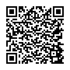 Código QR para número de teléfono +26774843238