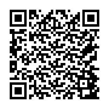 Código QR para número de telefone +26774843271