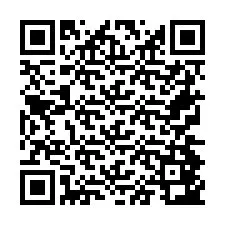 QR Code สำหรับหมายเลขโทรศัพท์ +26774843275