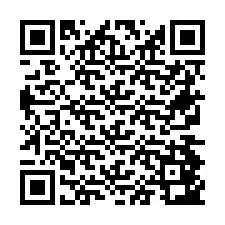 QR-code voor telefoonnummer +26774843282