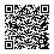 Codice QR per il numero di telefono +26774843285