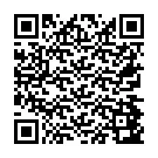 Codice QR per il numero di telefono +26774843288