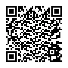 QR-code voor telefoonnummer +26774843301