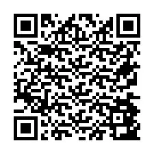 QR Code pour le numéro de téléphone +26774843312