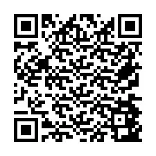 QR-код для номера телефона +26774843313