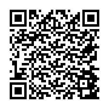 QR Code pour le numéro de téléphone +26774843326