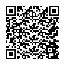 Código QR para número de teléfono +26774843335