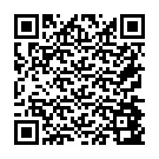 QR Code pour le numéro de téléphone +26774843351