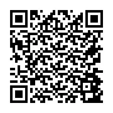 QR код за телефонен номер +26774843352