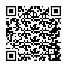 QR-код для номера телефона +26774843356