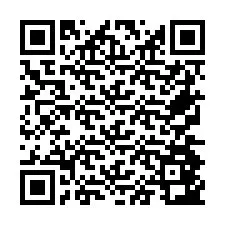 QR Code for Phone number +26774843373