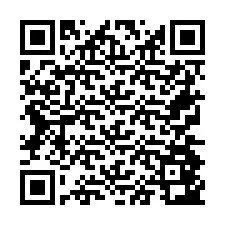 Código QR para número de telefone +26774843375