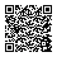 Código QR para número de teléfono +26774843382