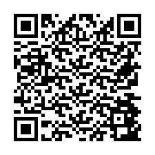 QR-код для номера телефона +26774843386