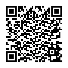 QR-code voor telefoonnummer +26774843404