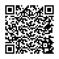 QR Code สำหรับหมายเลขโทรศัพท์ +26774843406