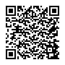 Codice QR per il numero di telefono +26774843419